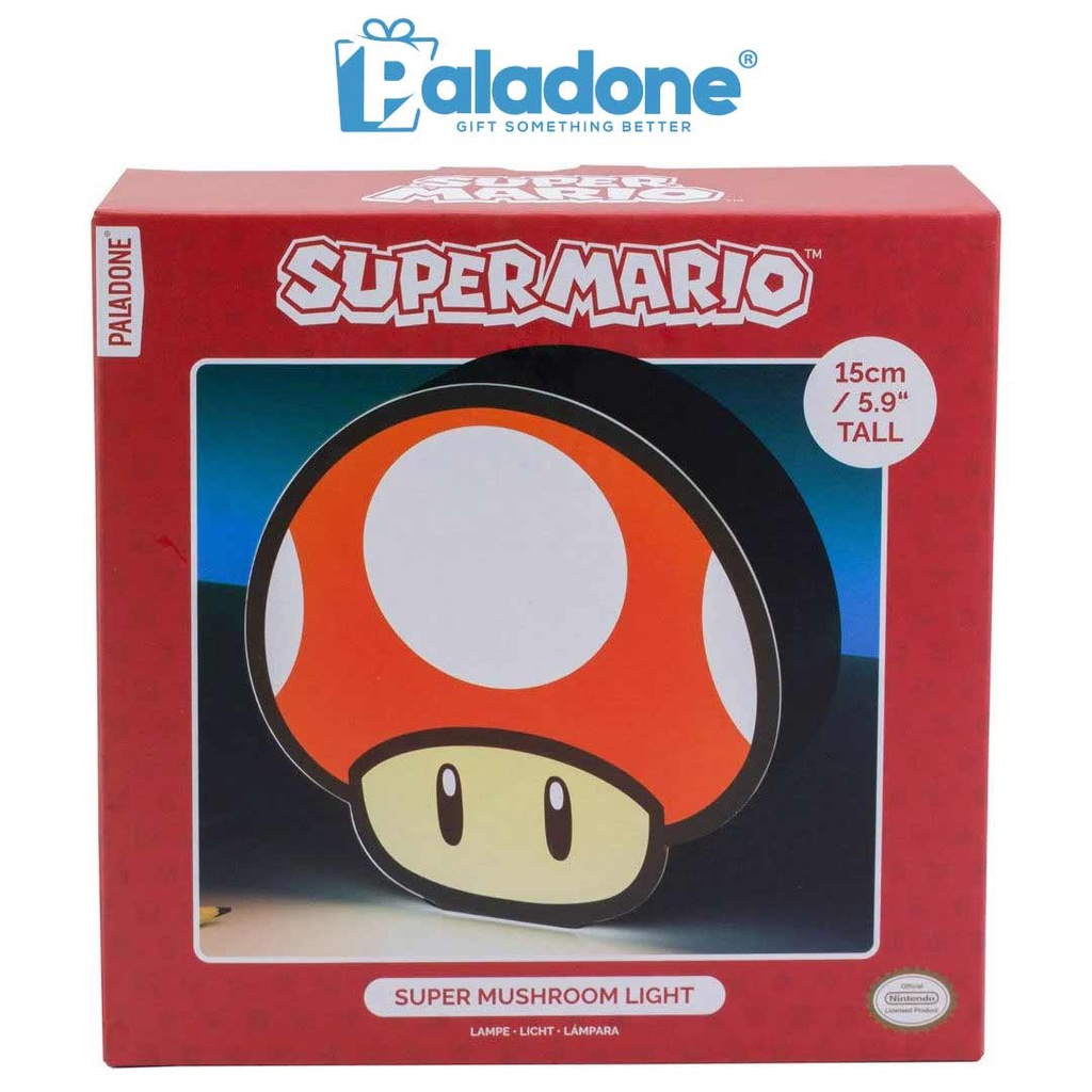 Super Mario Super Mushroom lamp 15 cm