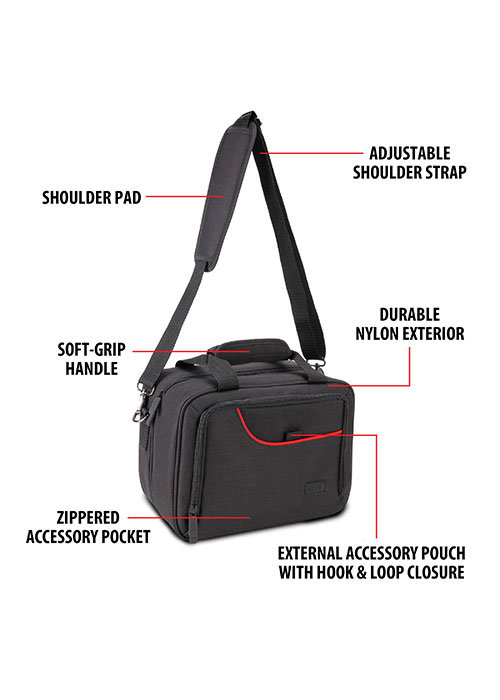 S14 Protective Adjustable Device Case - Red (USA GEAR)