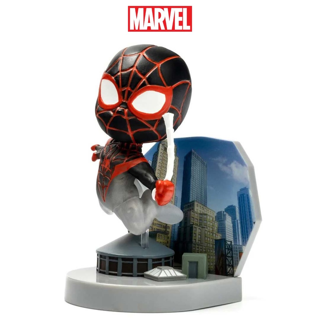 Marvel Superama Spider-Man Miles Morales Cloaking Collectible Diorama PX