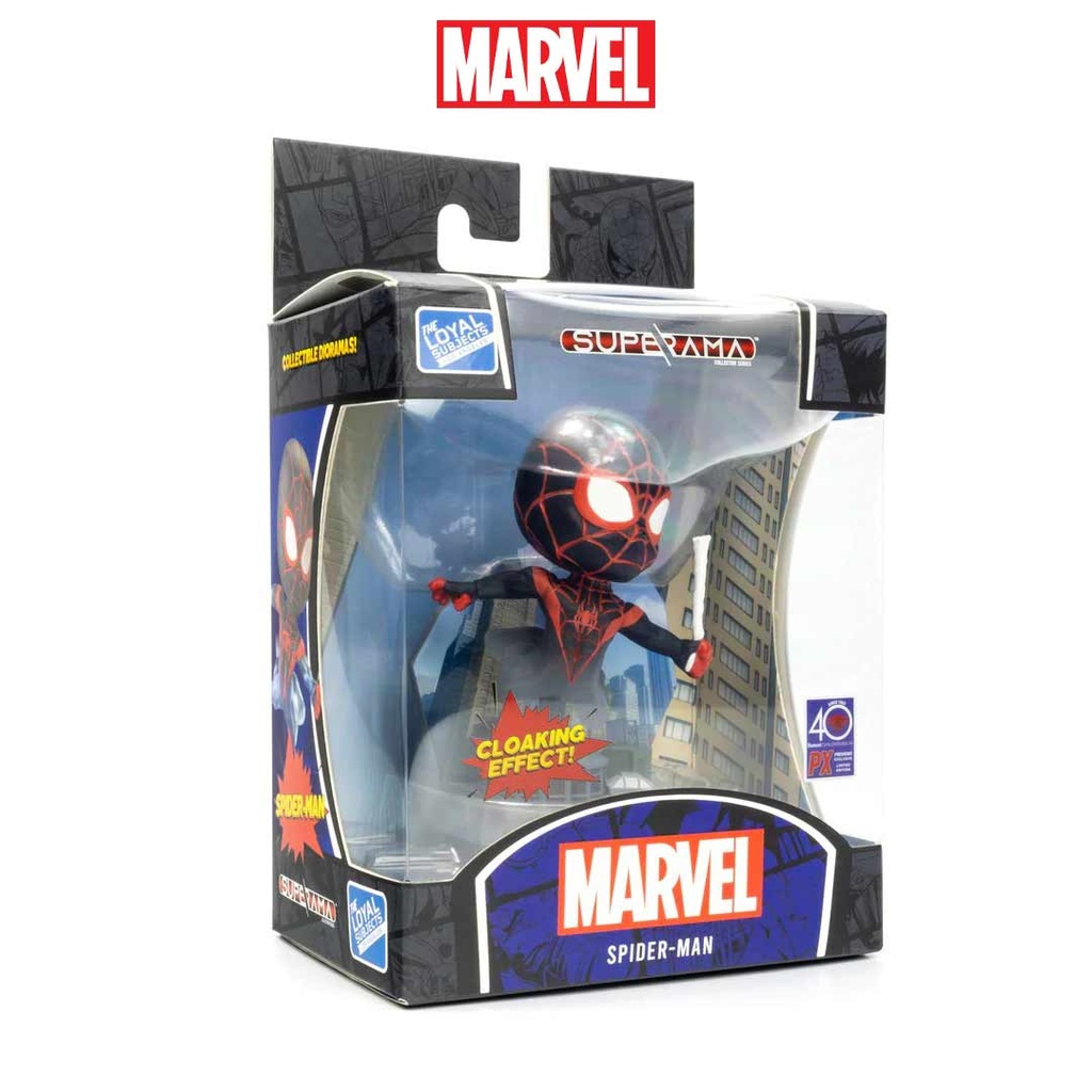 Marvel Superama Spider-Man Miles Morales Cloaking Collectible Diorama PX