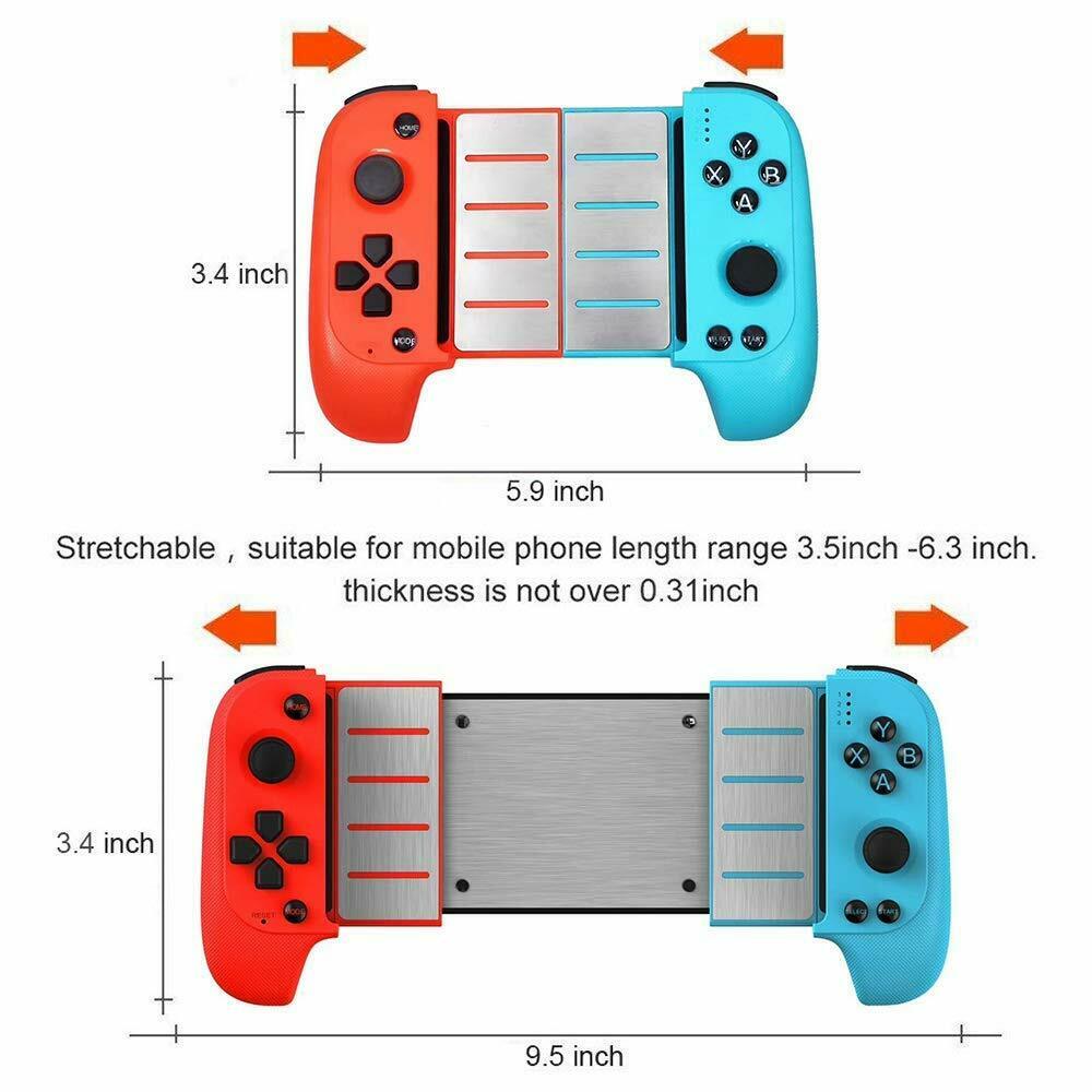 Saitake Bluetooth Wireless Gamepad Controller Red-Blue