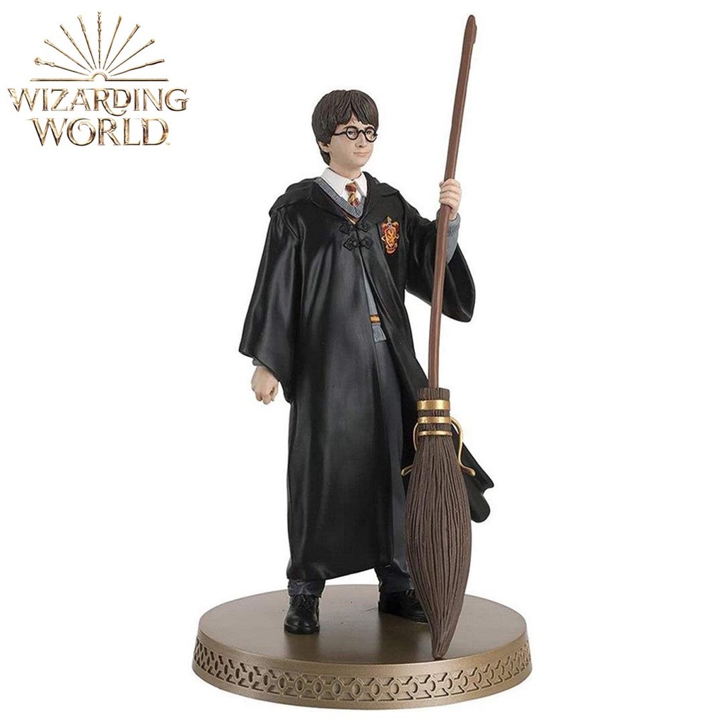 Eaglemoss - Wizarding World of Harry Potter - Harry Potter & Wand /Broomstick Figure