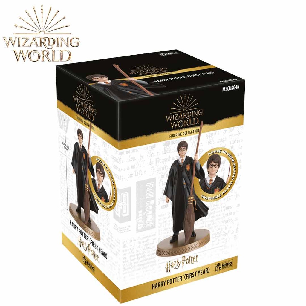 Eaglemoss - Wizarding World of Harry Potter - Harry Potter & Wand /Broomstick Figure