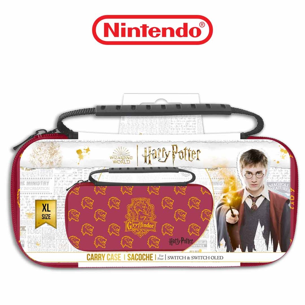 NS and NS Oled XL Case - Harry Potter - Red - Gryffindor