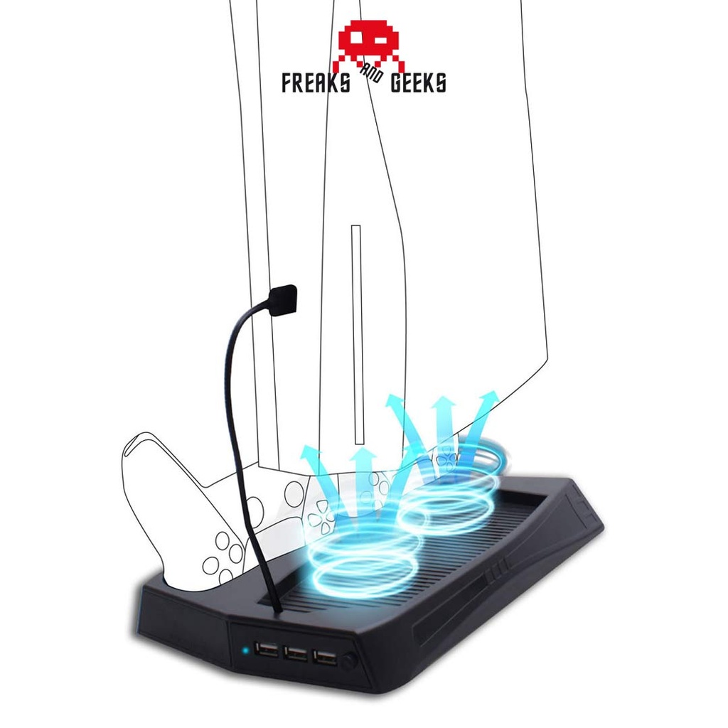 Freaks and Geeks - PS5 Charging Stand With Cooling Fan