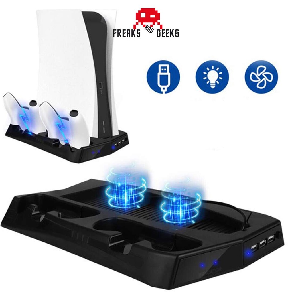 Freaks and Geeks - PS5 Charging Stand With Cooling Fan