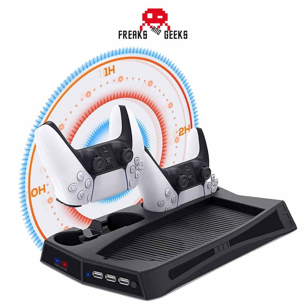 Freaks and Geeks - PS5 Charging Stand With Cooling Fan