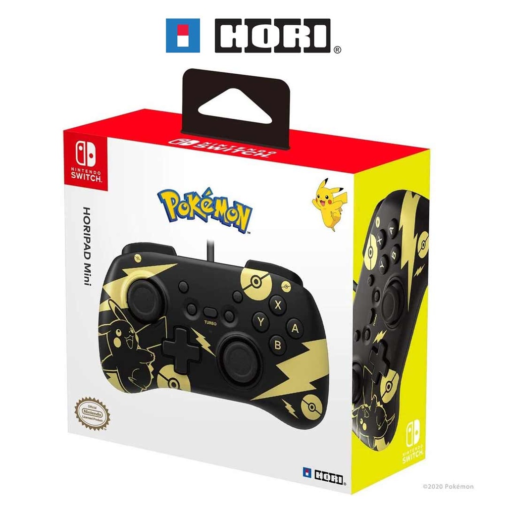 HORI NS HORIPAD Mini – Pokémon: Pikachu Black & Gold
