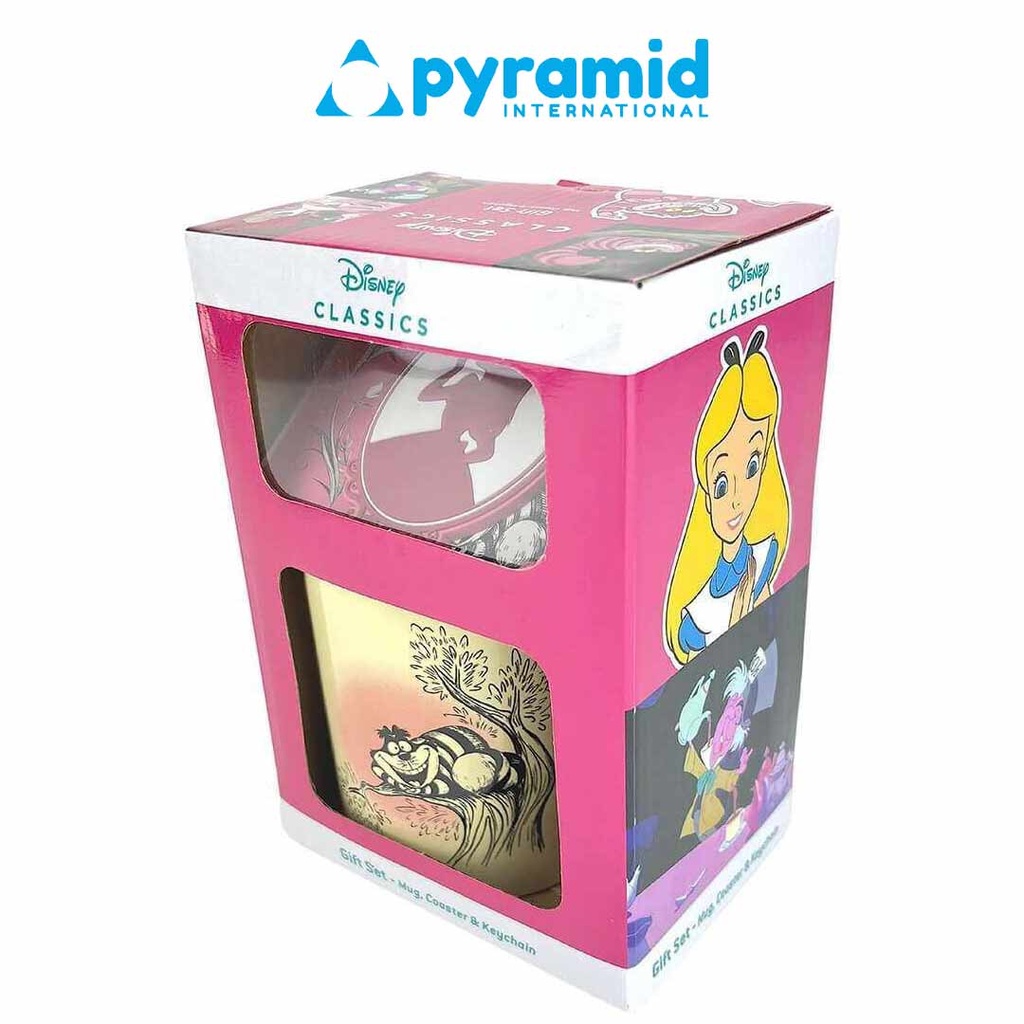 Pyramid - Dele - Alice In Wonderland (Vintage) Mug Coaster Keychain Gift Set