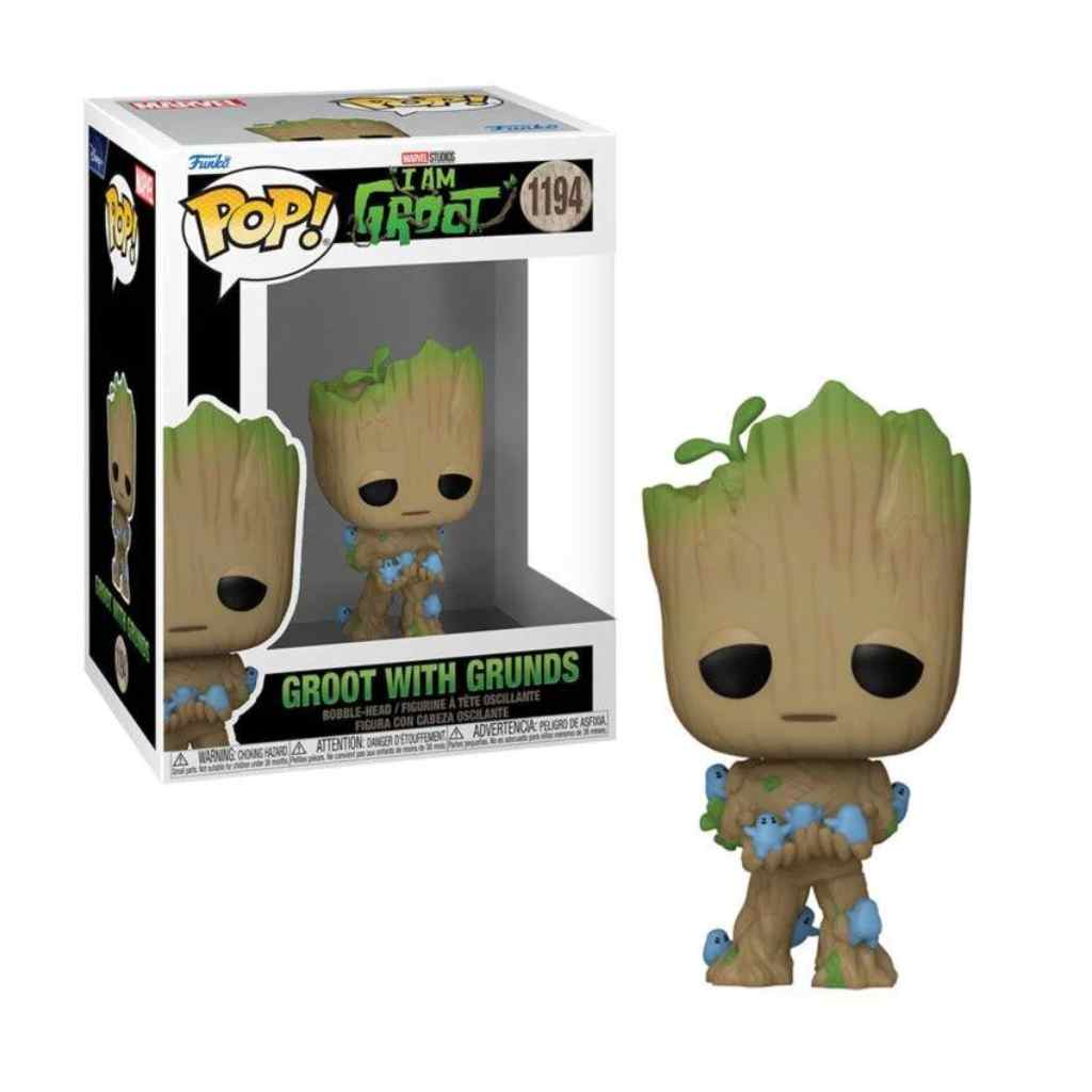 Funko POP! Pop! Marvel: I Am Groot - Groot w/ Grunds
