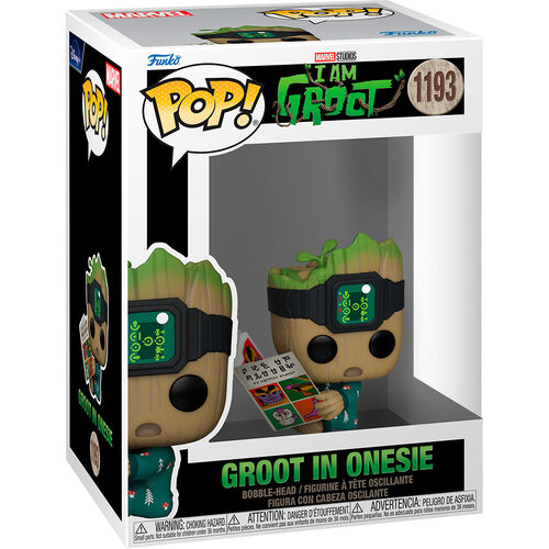 Funko POP! Pop! Marvel: I Am Groot - Groot PJs w/ Book