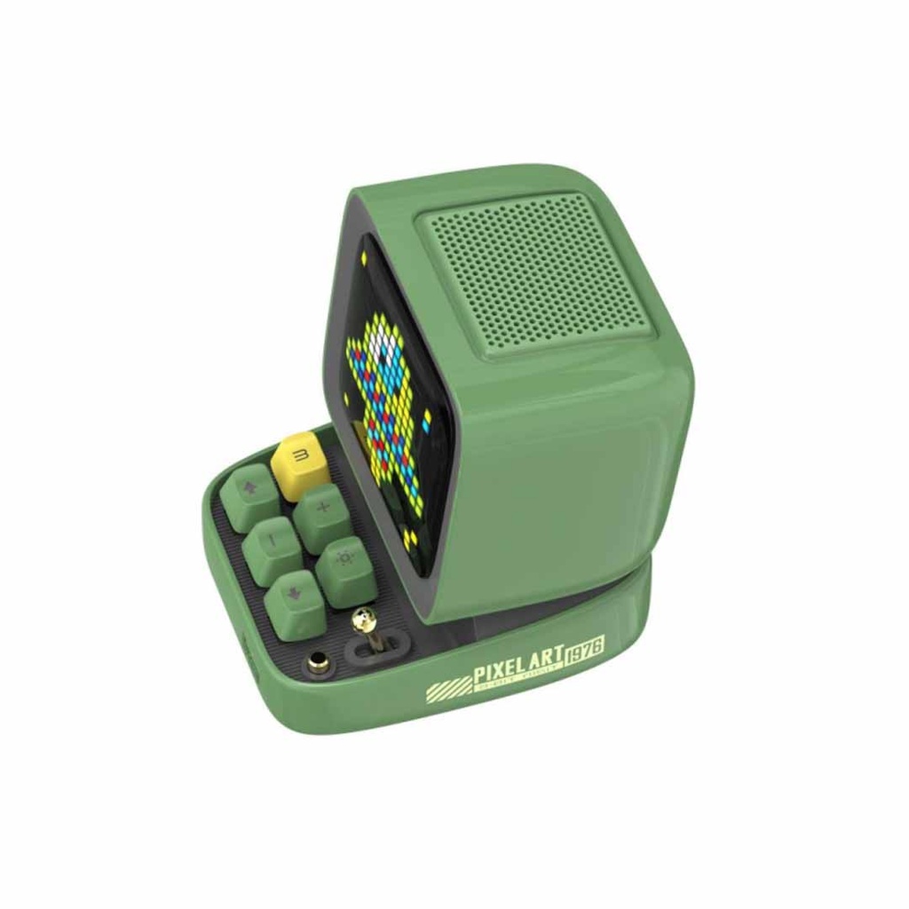 Divoom Ditoo-Mic Retro Pixel Art Game Bluetooth Speaker Microphone Karaoke Function Green