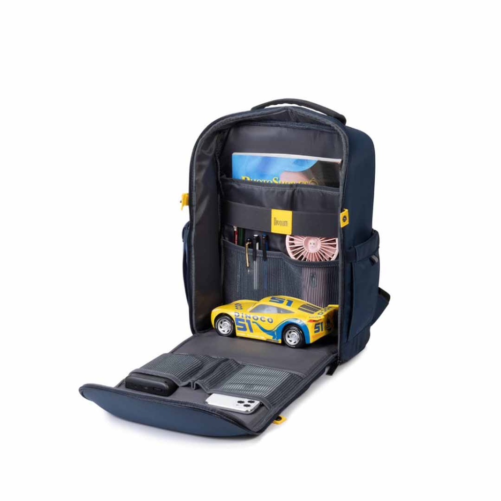 Divoom Pixel Art Backpack-S Youngsters Customizable LED Animation Display Bag With App Control - Dark Blue