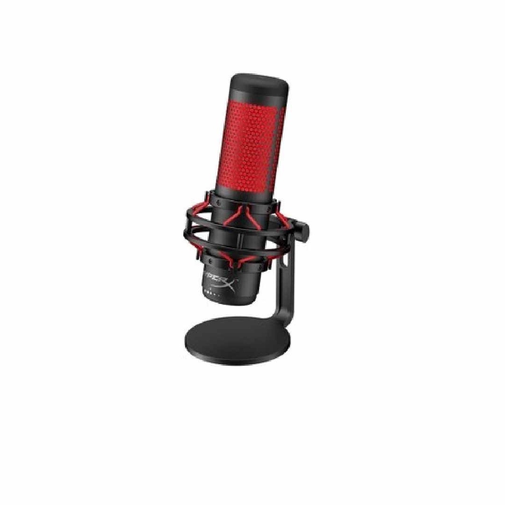 HyperX QuadCast - USB Microphone (Black-Red) - Red Lighting