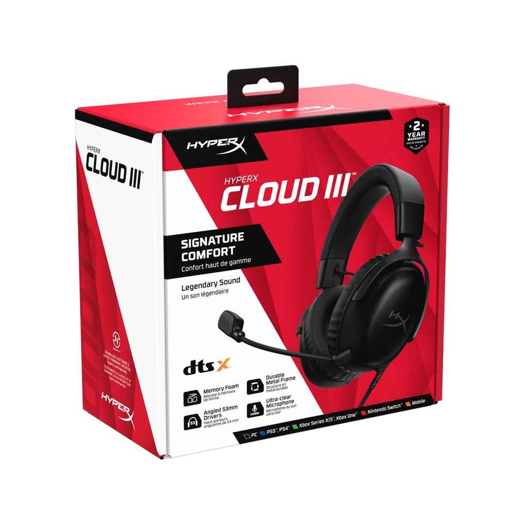 HyperX Cloud III Gaming Headset Black
