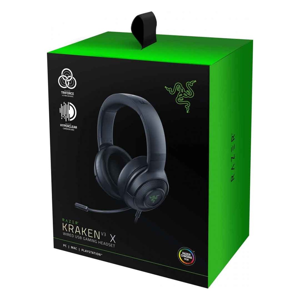 RAZER KRAKEN V3 X -WIRED USB GAMING HEADSET