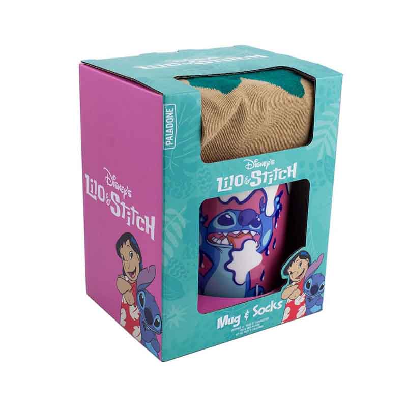 PALADONE DISNEY LILO AND STITCH MUG AND SOCKS GIFT BOX