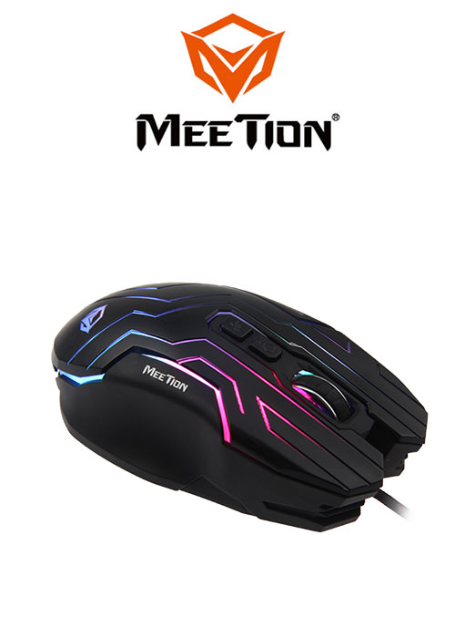 GM22 Dazzling Gaming Mouse- Black (Meetion)