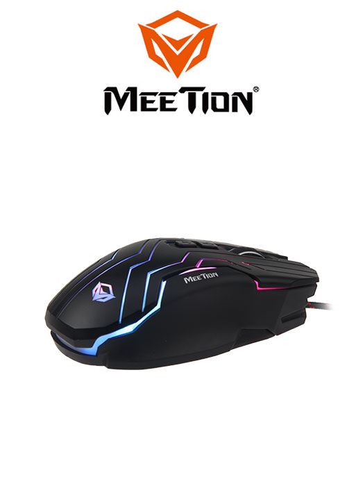 GM22 Dazzling Gaming Mouse- Black (Meetion)
