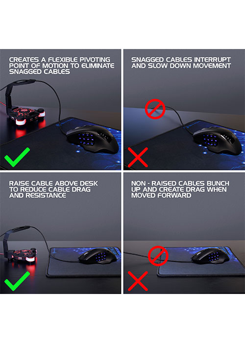 Gaming Mouse Bungee - Red (Enhance)