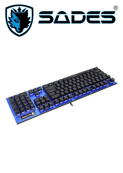 Keyboard Sickle Mechanical Gaming K13 - Blue (Sades)