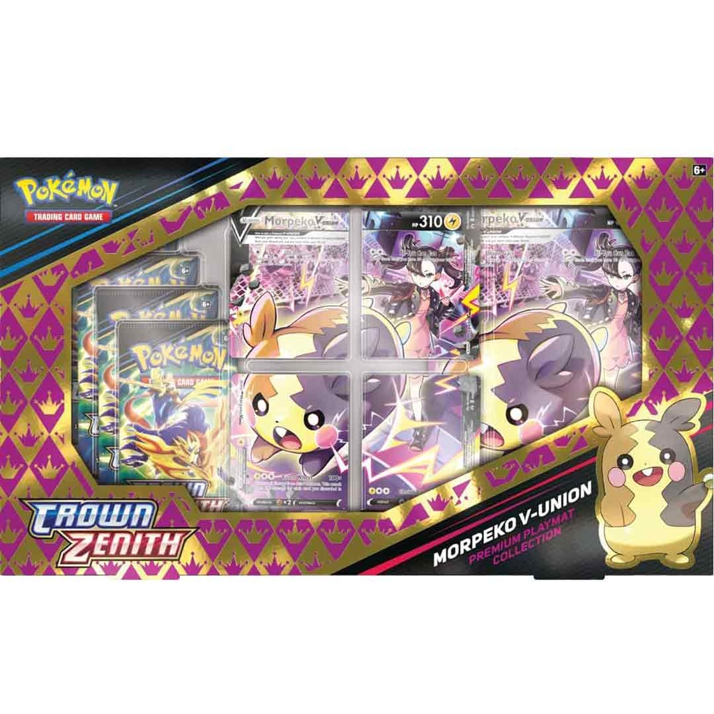 Pokemon TCG Crown Zenith Morpeko V-Union Premium Playmat Collection Box