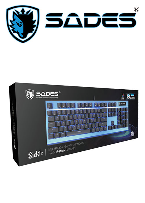 Keyboard Sickle Mechanical Gaming K13 - Blue (Sades)