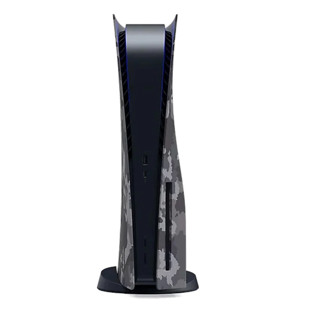 PS5 Console Disk Edition Cover  - Grey Camo