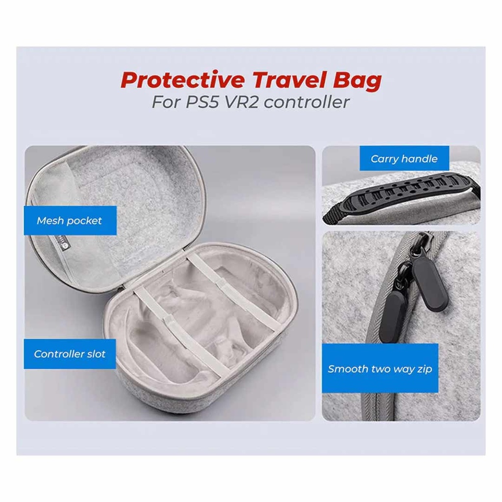 IINE PS5 VR2 Carry Bag Grey