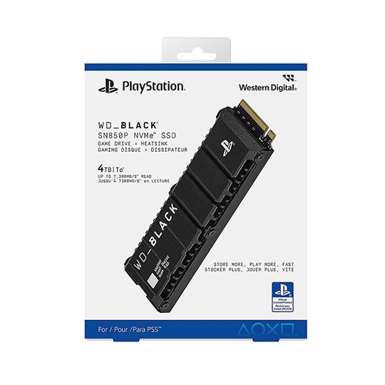 Western Digital 4TB SSD SN850P/7300MB-s/Heatsink for PS5