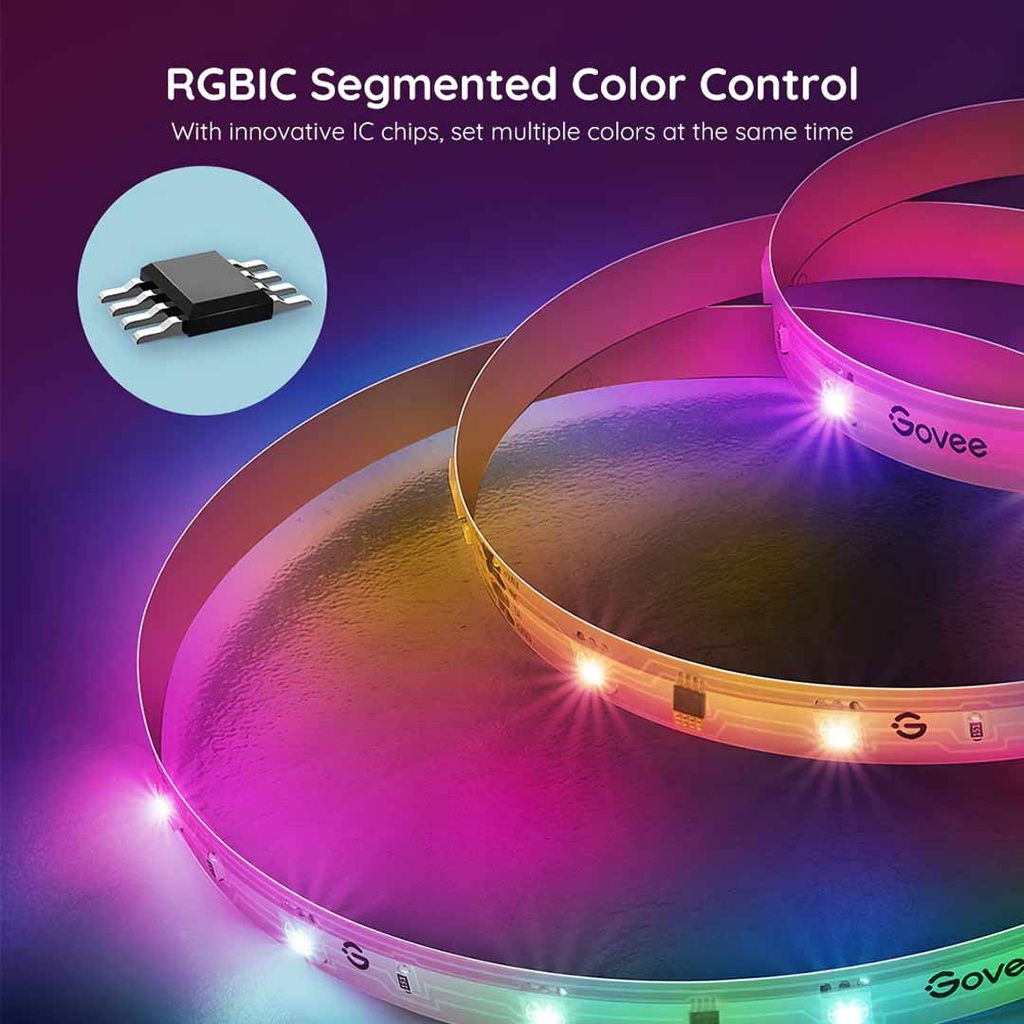 Govee RGBIC Basic Wi-Fi + Bluetooth LED Strip Lights (5 Meter)