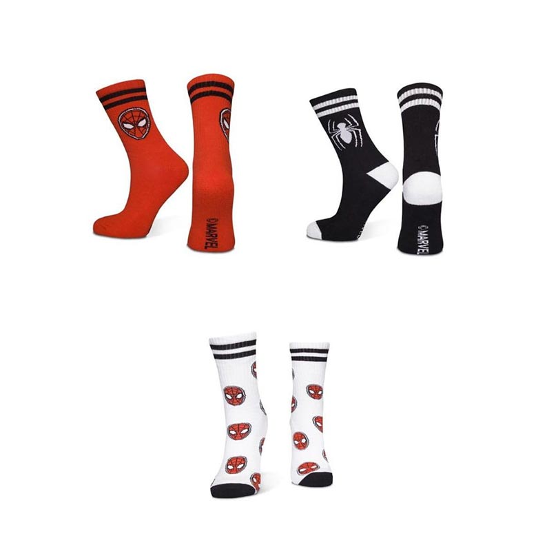 Difuzed Marvel - Spider-Man - Sport Socks (3Pack) - Size 43/46