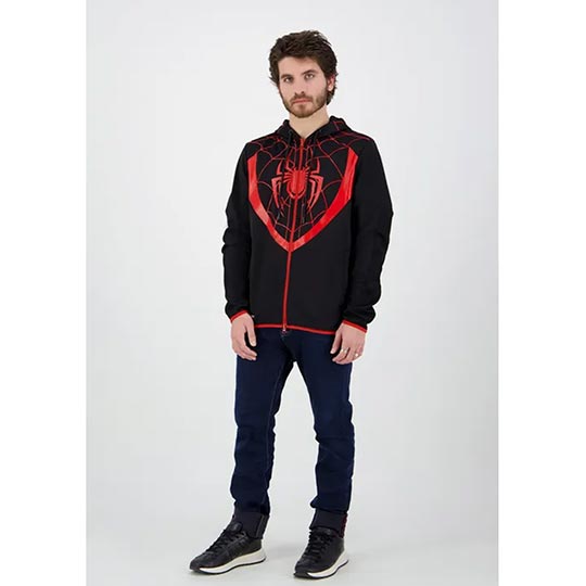 Difuzed Spider-Man - Miles Morales - Men'S Zipper Hoodie - 2XL