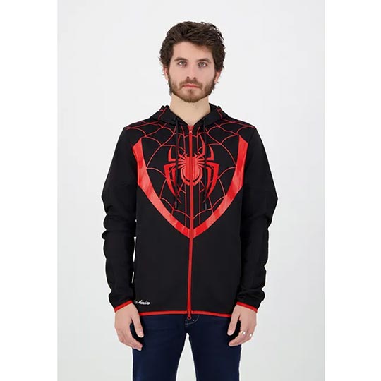 Difuzed Spider-Man - Miles Morales - Men'S Zipper Hoodie - 2XL