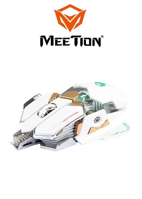 M990 Mechanical Gaming Mouse- White (Meetion)