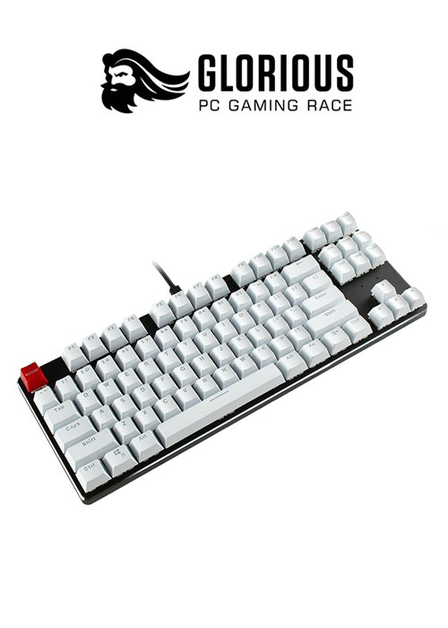 Mechanical KeyAll / Caps - Full Size - White (Glorious)