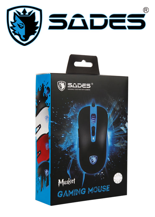 Musket Gaming Mouse - Blue (Sades)