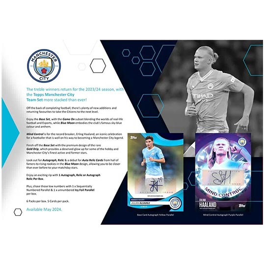 Topps Manchester City FC Official Team Set 23/24 Trading Card