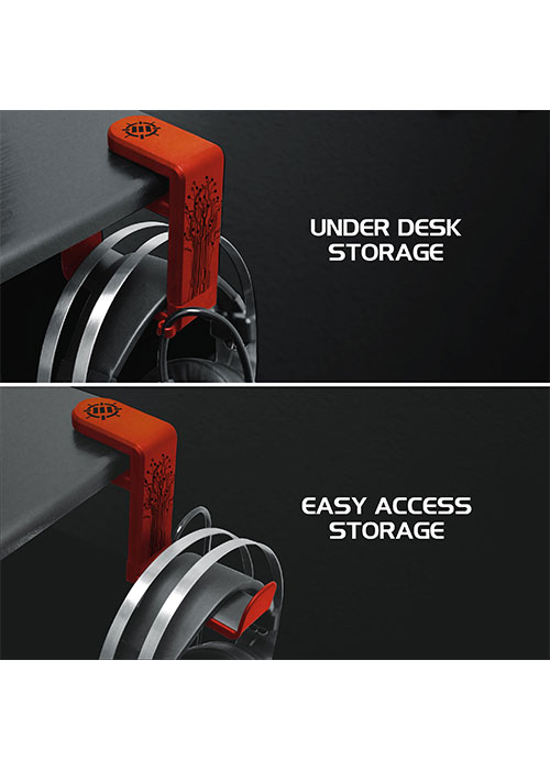 Rotating Headphone Mount - Red (ENHANCE)