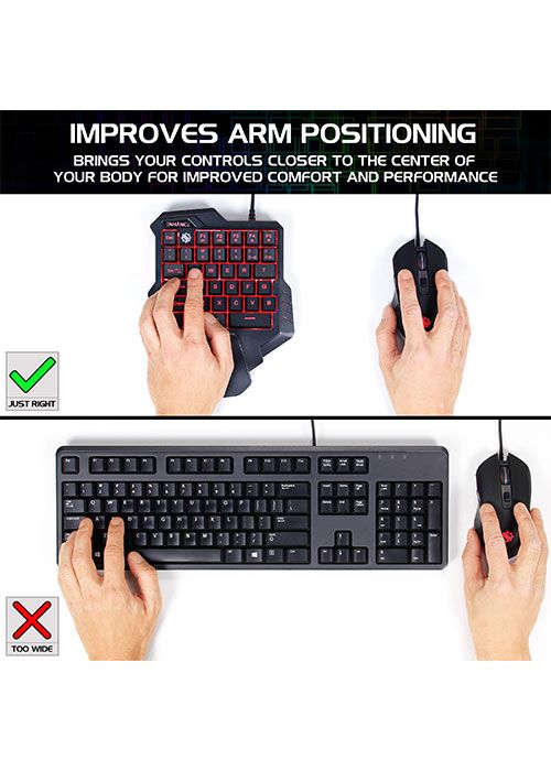 Single Handed Gaming Keyboard (ENHANCE)