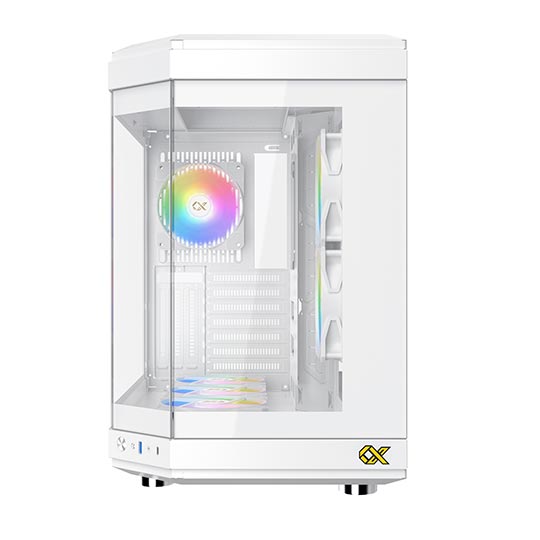 XIGMATEK CUBI Type C Galaxy II Fan Control Kit ATX Case - White