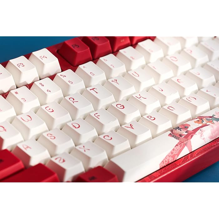 VARMILO Beijing Opera 108 Keys Red & Black Mechanical Wired Gaming Keyboard Daisy/Koi Switches