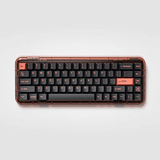 MelGeek Gateron Pro Mojo 68 Pigeon Gaming Keyboard Wireless- Yellow