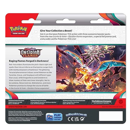 Pokemon Trading Card Obsidian Flames Blister