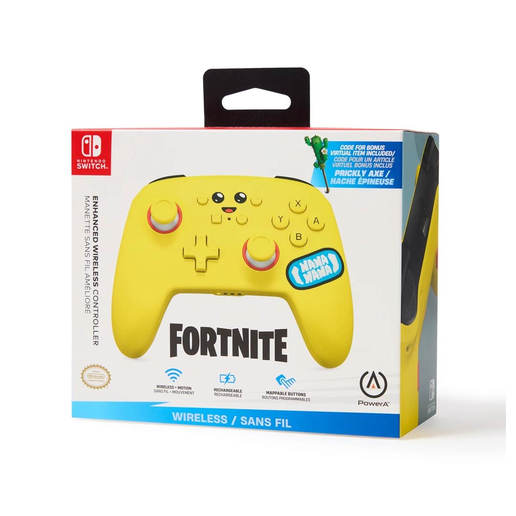 PowerA Enhanced Wireless Yellow Controller Nintendo Switch FORTNITE Peely