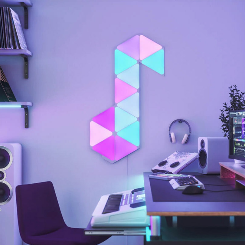 NANOLEAF Triangles Shapes 4 Panels RGB Starter Kit White