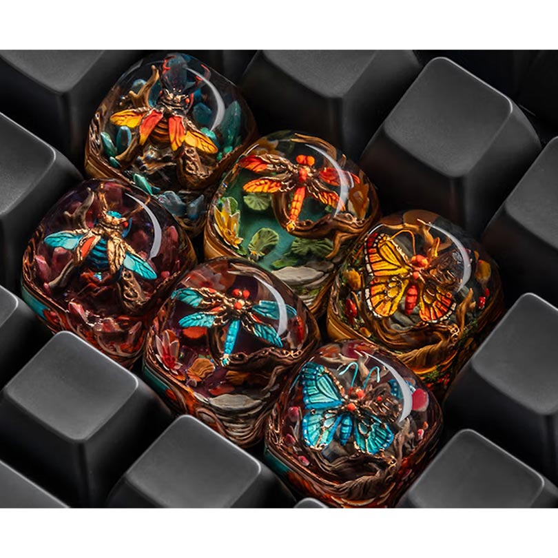 DWARF-FACTORY VIVARIUM Papillon Marigold Keyboard Cap