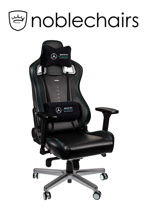Noblechairs EPIC Gaming Chair - Mercedes-AMG Petronas Motorsport Edition
