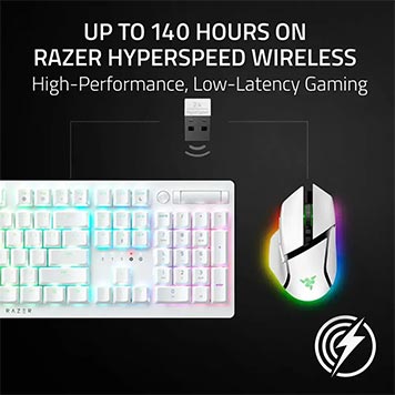 Razer Basilisk V3 Pro 35K Wireless Gaming Mouse- White