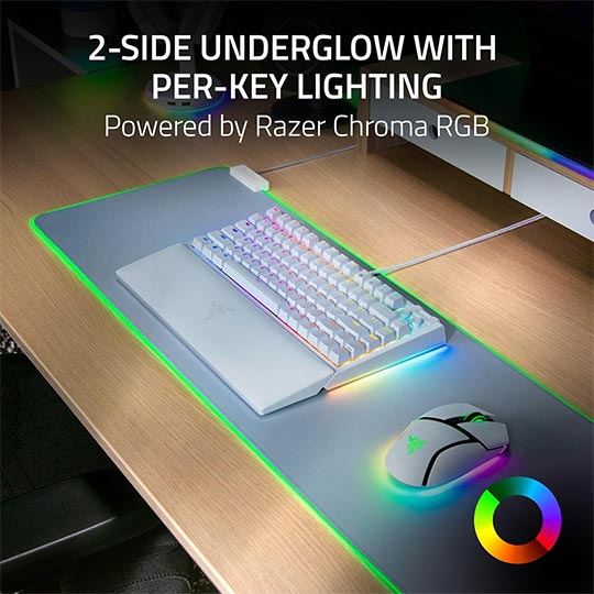 Razer Blackwidow V4 75% Hot-Swappable Chroma RGB Mechanical Keyboard White